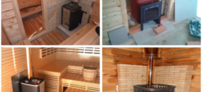 Как установить печь в бане