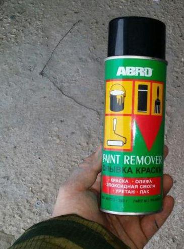 Смывка краски