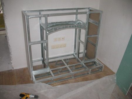 Каркас из металлического профиля для портала из гипсокартона Каркас из металлического профиля для портала из гипсокартона