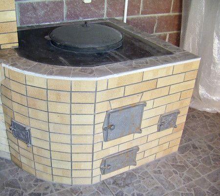Стационарная печь для казана Стационарная печь для казана
