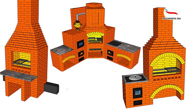 Варианты кирпичных печей для дома