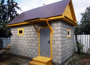 Баня из пеноблоков 