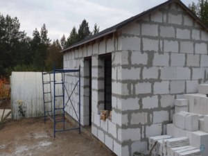 Баня из газобетона 